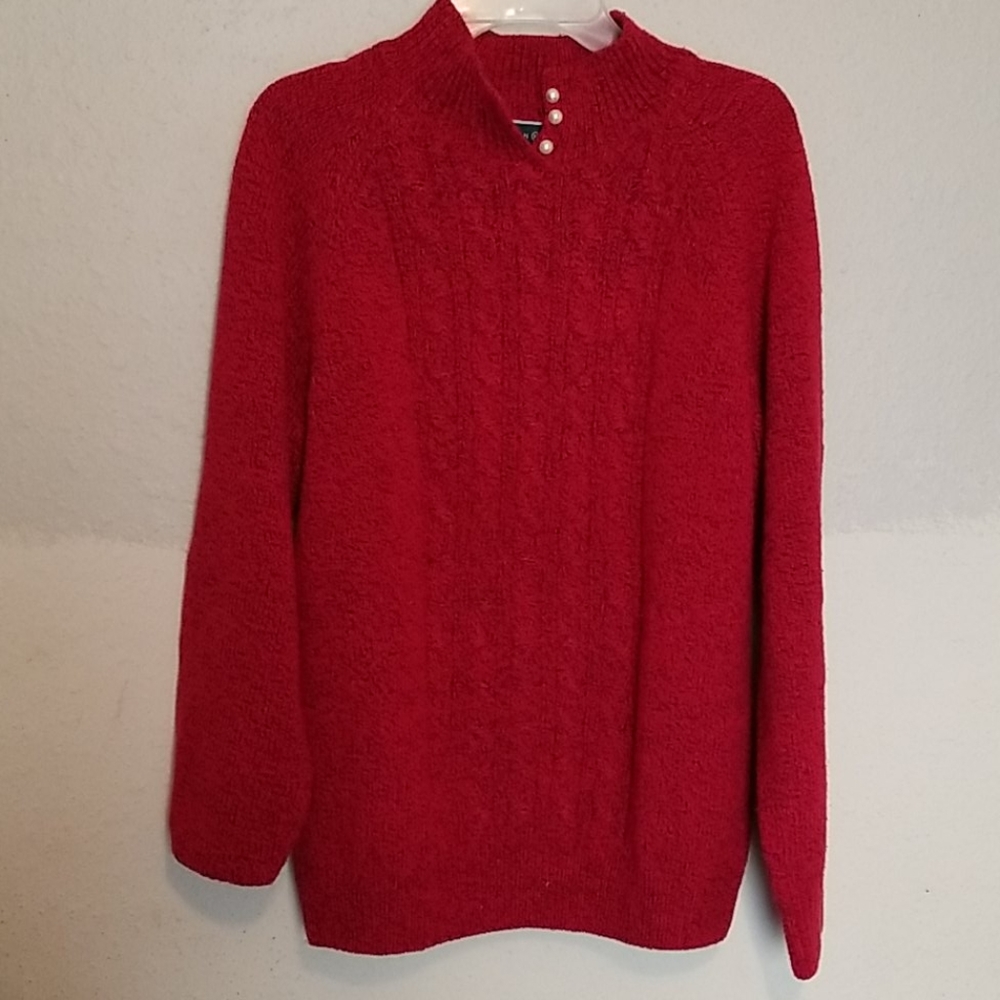 Karen Scott Red sweater